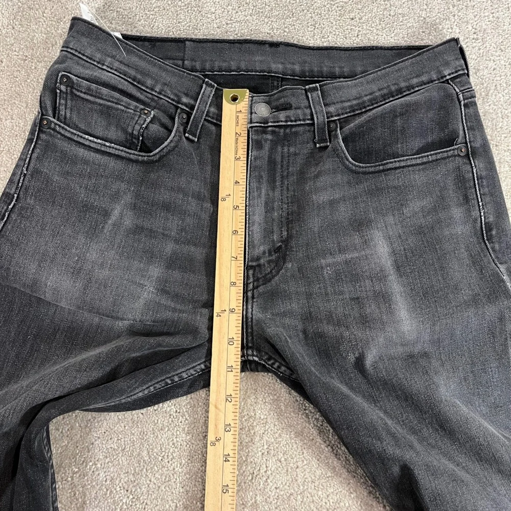 Levi's 512 Slim Fit Jeans Mens 31x32 Faded Black Stretch WaterLess
